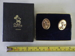  warehouse .* cuffs button Mickey Mouse brass made cuffs button *woruto Disney production Showa Retro 