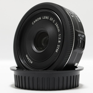 キヤノン Canon EF-S24mm F2.8 STM 保護フィルタ付き 新品同様