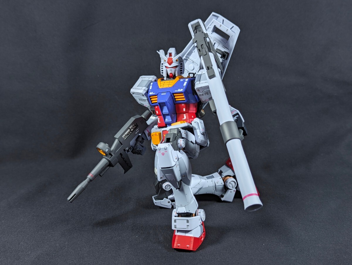 يبدأ من ين واحد المنتج المكتمل إعادة طلاء Bandai MG 1/100 Gundam Ver3.0 Mobile Suit Gundam Gunpla, شخصية, جاندام, منتج منتهي