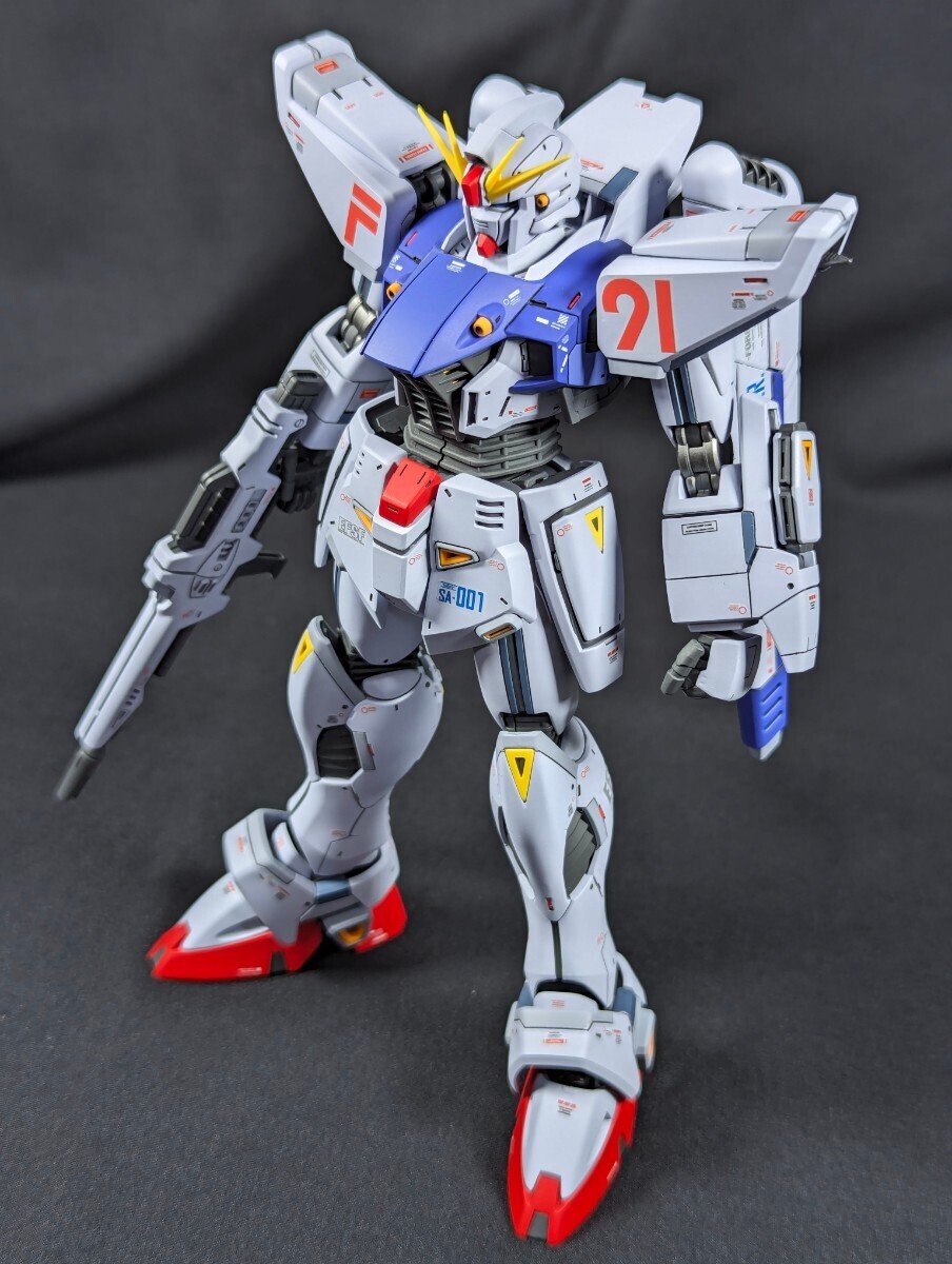 1円スタート 完成品 塗装改修済 バンダイ MG 1/100 ガンダムF91 Ver2.0 機動戦士ガンダムF91, キャラクター, ガンダム, 完成品