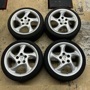 PorscheGenuineレプリカ　CUP3 8.5J +52 5H/130 225/40R18 中古4本set