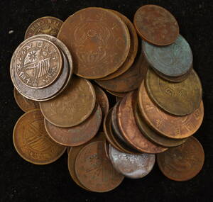 中国銅貨 40枚 まとめて おまとめ 中国銅銭 中国古銭 中国コイン 古銭 コイン 硬貨 海外コイン 外国コイン