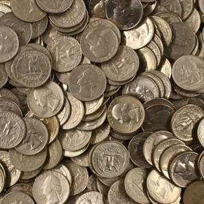 アメリカ 25セント硬貨 1500枚 まとめて おまとめ 大量 アメリカ硬貨 海外コイン 外国コイン 古銭 コイン 硬貨の画像4