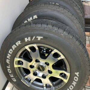 ハイエース用 TRDホイール TF7A ヨコハマジオランダー HT 4本セット 195/80R15の画像1