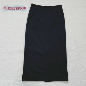 DRESSTERIOR　ドレステリア　タイトスカート　ロングスカート　スリット　日本製　ストレッチ　サイズ38　ブラック