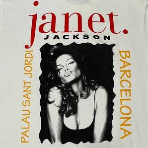 JANET JACKSON ジャネットジャクソン White Tシャツ Lサイズの画像5