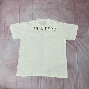 NIRVANA ニルヴァーナ IN UTERO White Tシャツ XLサイズの画像6