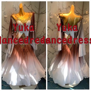 NEW 社交ダンスドレス・モダンドレス・スタンダードドレス オーダーメイド、最高品質modern-806