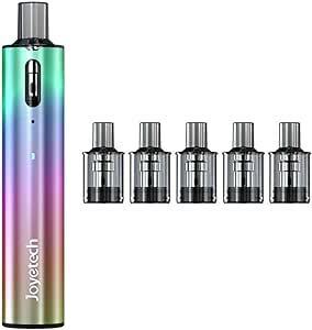 新品 Joyetech eGo pod kit レインボー＋交換用 1.2ohm pod 5個セット ジョイテック イーゴ ポッド 電子タバコ Vape ベイプ