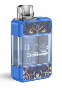 新品 Aspire GoTek S Pod System Kit 650mAh 4.5ml ブルー　電子タバコ　アスパイア　ゴーテックS　ポッド　ベイプ
