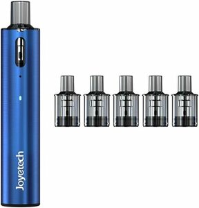 新品 Joyetech eGo pod kit ブルー＋交換用 1.2ohm pod 5個セット ジョイテック イーゴ ポッド 電子タバコ Vape ベイプ