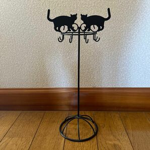 アンティーク おしゃれ　アクセサリースタンド　猫