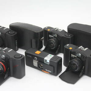 Y774 ミノックス Minox 35 ML 35 GT 35 GT GT-E ケース付き含む ローライ Rollei A110 ブラック コンパクトカメラ5台セット ジャンクの画像1