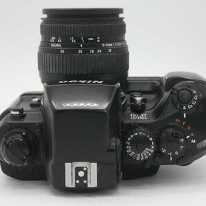 Y796 ニコン Nikon F4 Sigma Zoom 18-50mm F3.5-5.6 DC ボディレンズセット Multi Control Back MF-23・MB-21付き ジャンクの画像7