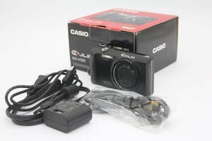 Y1007 [ origin box attaching ] Casio Casio Exilim EX-H30 black compact digital camera AC adaptor * cable attaching Junk 