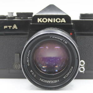 Y1032 コニカ Konica FTA ブラック Hexanon 57mm F1.4 フィルムカメラ ボディレンズセット ジャンクの画像2