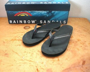 ★フレームワーク購入RAINBOW SANDALS『サンダルsize23.5-24.5cmM*黒*定価￥17.600』古着のgplus広島 2404s3