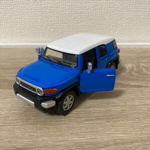 ミニカー 1:36 トヨタ FJクルーザー ブルー プルバックカー