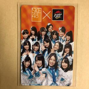 SKE48 木下有希子 ピザハット トレカ アイドル グラビア カード トランプ タレント トレーディングカード 6 スペードの画像2