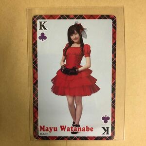 AKB48 渡辺麻友 2012 セガ セブンイレブン限定 トレカ アイドル グラビア カード トランプ タレント トレーディングカード 13 クローバー