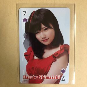 AKB48 島崎遥香 2012 セガ セブンイレブン限定 トレカ アイドル グラビア カード トランプ タレント トレーディングカード 7 スペード