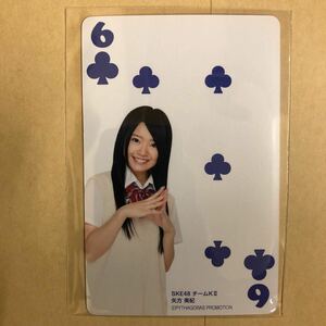 SKE48 矢方美紀 ピザハット トレカ アイドル グラビア カード トランプ タレント トレーディングカード 6 クローバー