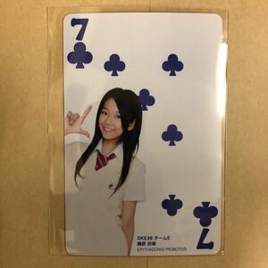 SKE48 磯原杏華 ピザハット トレカ アイドル グラビア カード トランプ タレント トレーディングカード 7 クローバー