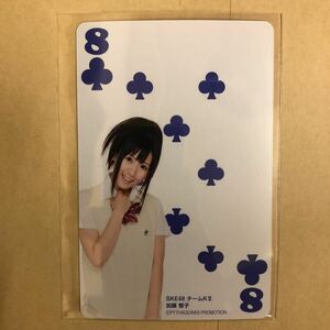 SKE48 加藤智子 ピザハット トレカ アイドル グラビア カード トランプ タレント トレーディングカード 8 クローバー