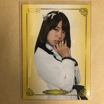 AKB48 中村麻里子 2012 トレカ アイドル グラビア カード R058N タレント トレーディングカード 印刷黒サイン_画像2