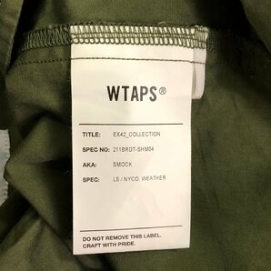 21ss Wtaps SMOCK LS / NYCO.WEATHER 01 ダブルタップス スモック オリーブの画像4