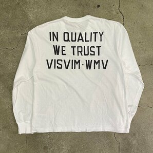 23ss Spot visvim JUMBO TEE L/S WHITE 2の画像1