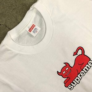 未使用品 Supreme Toy Machine Davil Cat Tee White M シュプリーム トイ マシーン デビル キャット Tシャツ ホワイトの画像2