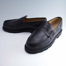 未使用同様品 Paraboot REIMS MARCHE 099412 NOIRE LIS NOIR uk8.5 27cm パラブーツ ローファー_画像3