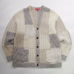 Supreme Patchwork Cable Knit Cardigan L シュプリーム パッチワーク ケーブルニットカーディガンの画像1