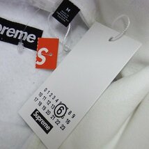 未使用品 Supreme MM6 Maison Margiela Foil Box Logo Hooded Sweatshirt White M シュプリーム メゾンマルジェラ フォイル ボックス ロゴ_画像5