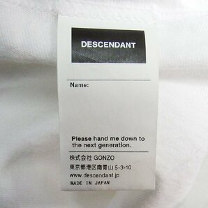 23ss DESCENDANT BOX SS WHITE 3 ディセンダント ボックス Tシャツ ホワイトの画像5