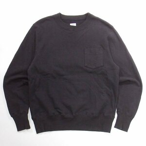 Charcoal Tokyo リバーシブル クルーネックスウェット S ブラック チャコール東京