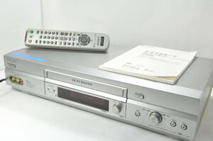 ★超絶美品★ソニー SLV-NX35 VHS Hi-Fiビデオデッキ！説明書 リモ付！【清掃済】綺麗な商品をお探しの方にオススメです。