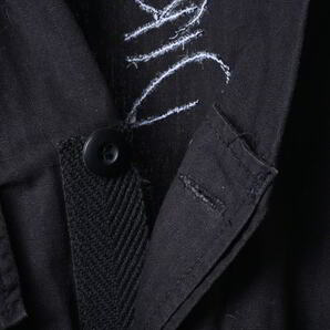 美品 ALMOSTBLACK バック刺繍 カットオフ シャツ FREE ブラック オールモストブラック KL4BP3Q34の画像5