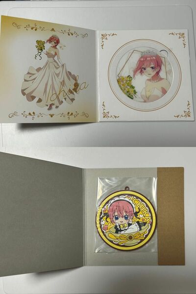 五等分の花嫁 アクリルコースター ディスプレイ ビックラバーコースター 一花 2点セット