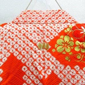 ★着物10★ 1円 絹 子供着物 絞り ジュニア用 女の子用 袷 身丈124cm 裄47cm [同梱可] ☆☆の画像10