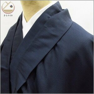 * kimono 10* 1 jpy silk ensemble for man ... length 140cm.69cm [ including in a package possible ] **