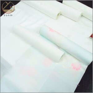 * kimono 10* 1 jpy .. cloth long kimono-like garment ground together 5ps.@[ including in a package possible ] **