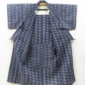 ★着物10★ 1円 木綿 浴衣 リップル 身丈152cm 裄63cm [同梱可] ☆☆の画像8