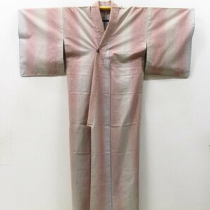 ★着物10★ 1円 絹 小紋 染紬 単衣 身丈160cm 裄64cm [同梱可] ☆☆の画像6