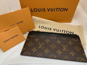 ☆1円スタート☆【美品】 LV ルイヴィトン ヴィトン スリムパース モノグラム レザー 長財布 ファスナー 札入れ カード入れ ポーチ◆23903