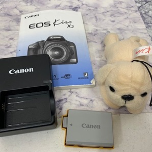 ☆1円スタート☆ カメラ Canon EOS kiss X2 / EF-S 18-55mm F3.5-5.6 IS 55-250㎜ 1:4-5.6 デジタル一眼レフ セット品 ◆24220の画像10