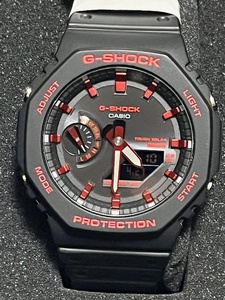 CASIO G-SHOCK GA-B2100BNR-1AJF タフソーラー Bluetooth ブラック・レッド