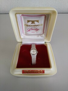 腕時計 TECHNOS GEM LADY テクノス R5F0395 ケース付き 中古 ジャンク品 レデース