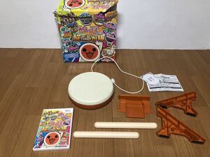 動作確認済★ Wii 太鼓の達人Wii 超ごうか版 ソフト+太鼓とバチ 